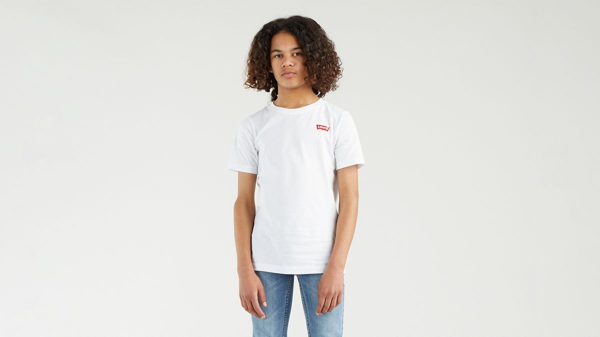 Teenager Batwing  Tee — White - White