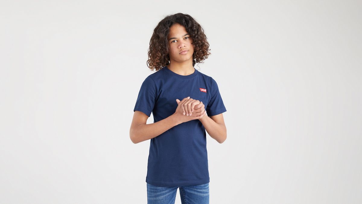 Teenager Batwing  Tee — Dress Blues - Blue