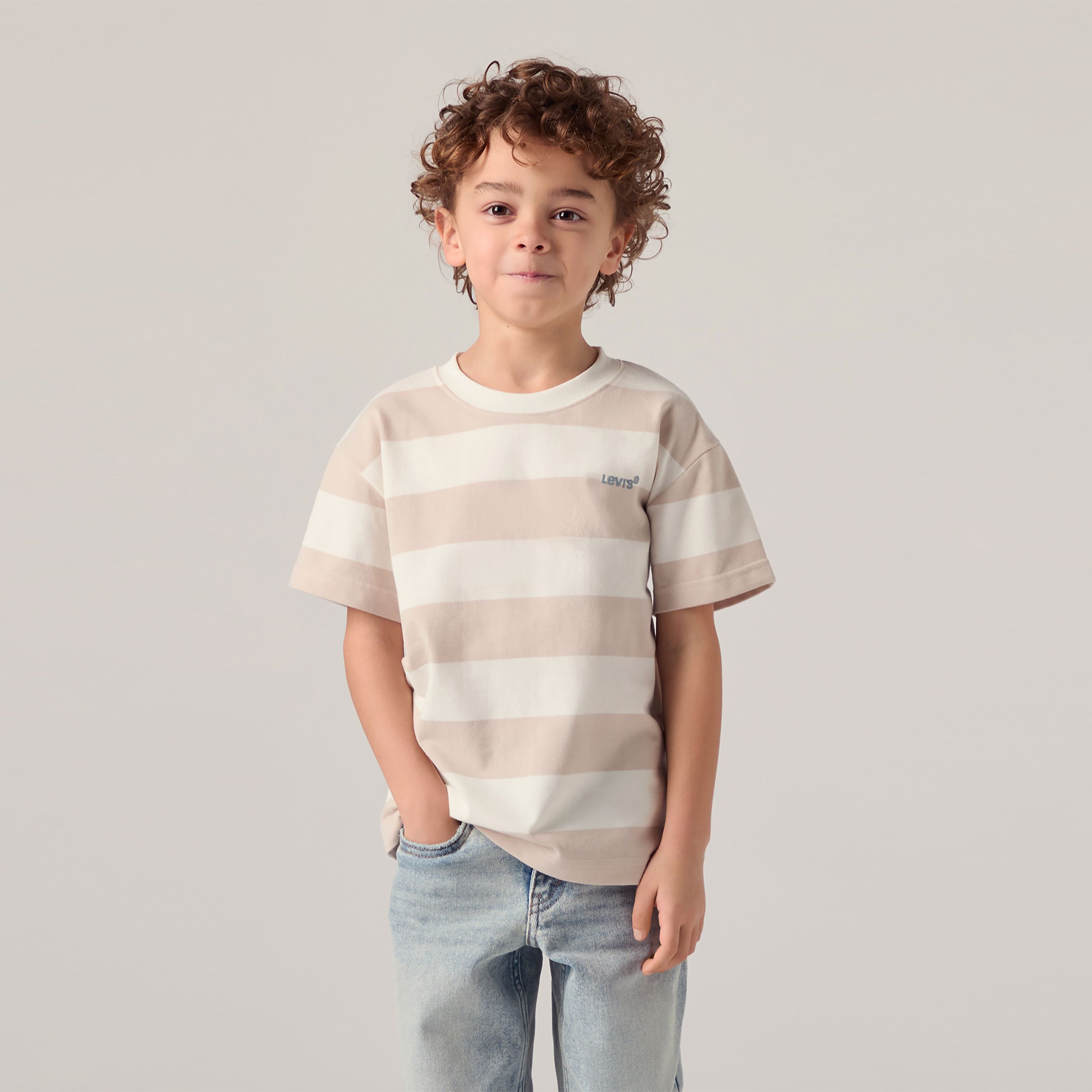 Kids Big Stripe Tee 1