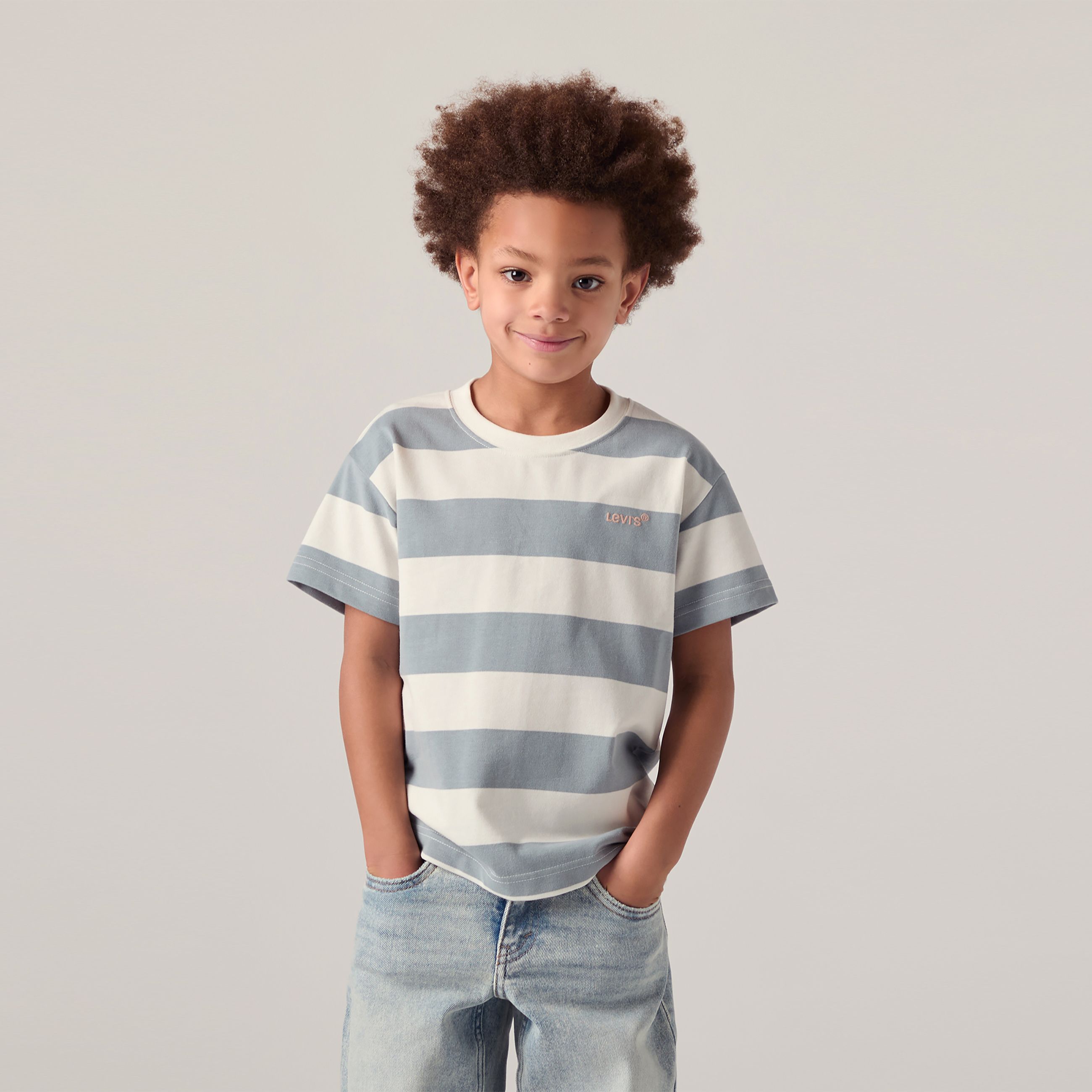 Kids Big Stripe Tee 8