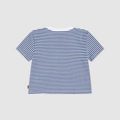 Baby Striped Mini Batwing Tee — True Navy - Blue 2