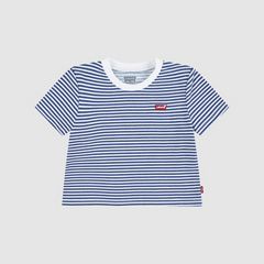 Baby Striped Mini Batwing Tee — True Navy - Blue 1