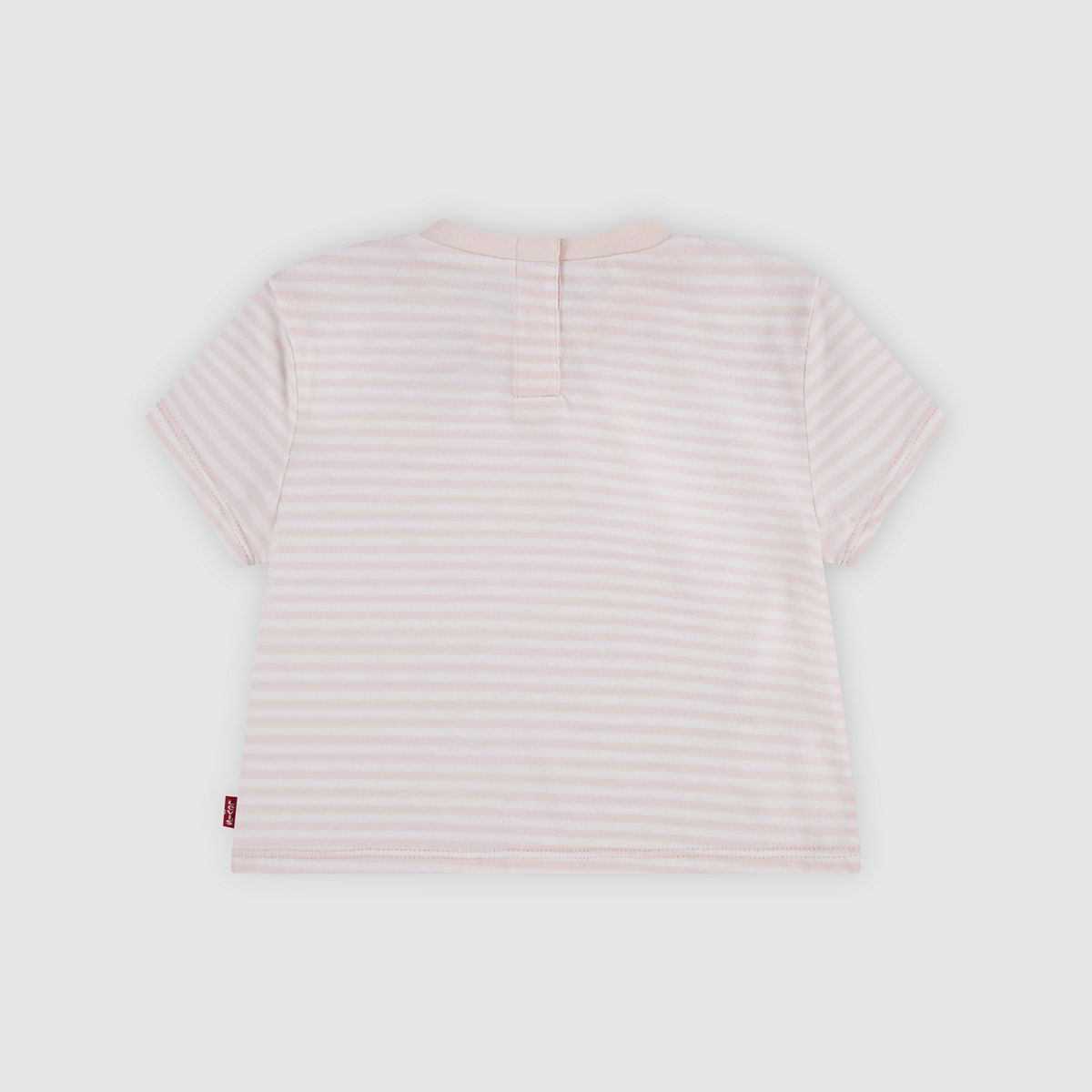 Baby Striped Mini Batwing Tee — Crystal Pink - Pink