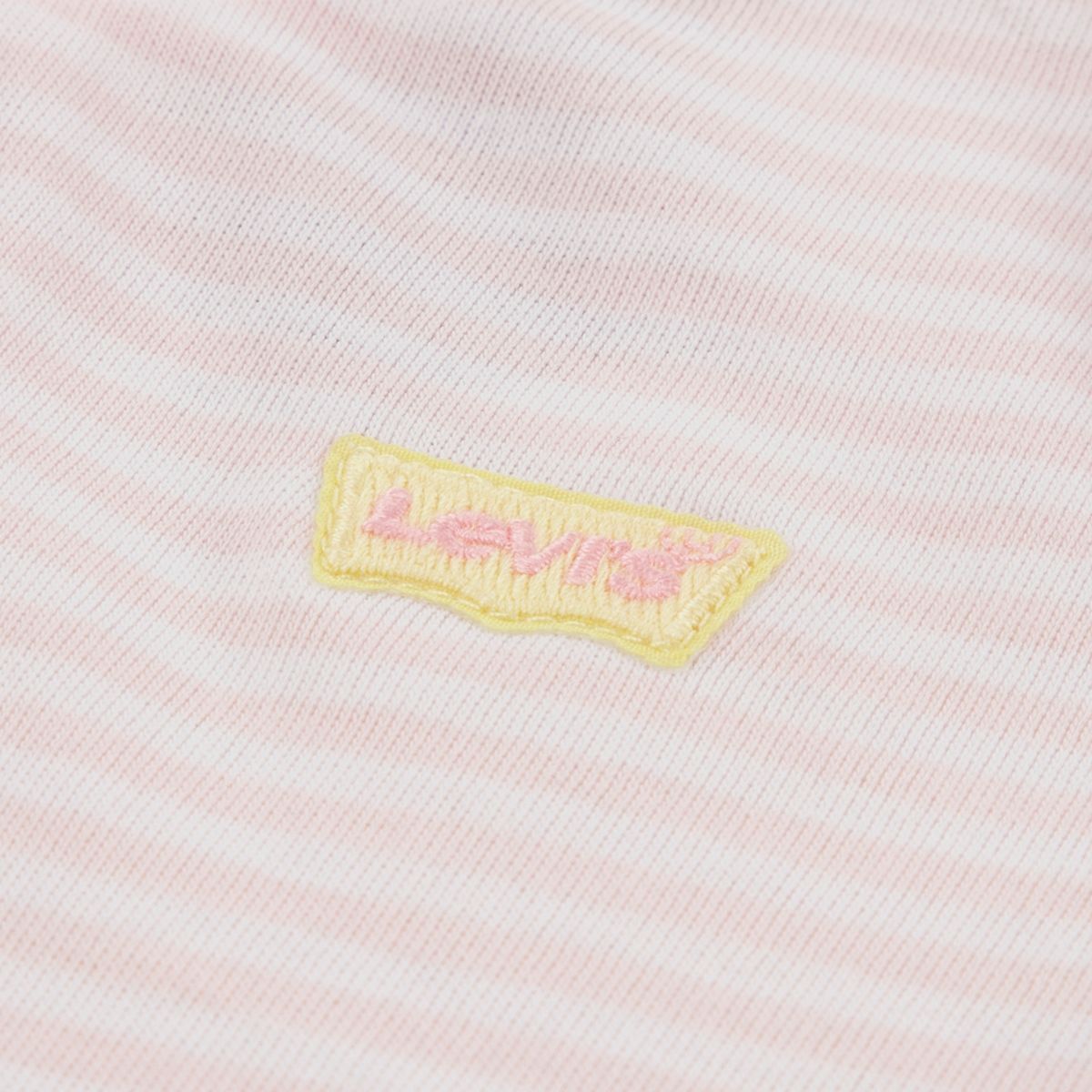 Baby Striped Mini Batwing Tee — Crystal Pink - Pink
