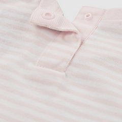 Baby Striped Mini Batwing Tee — Crystal Pink - Pink 4