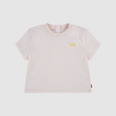 Baby Striped Mini Batwing Tee — Crystal Pink - Pink 1