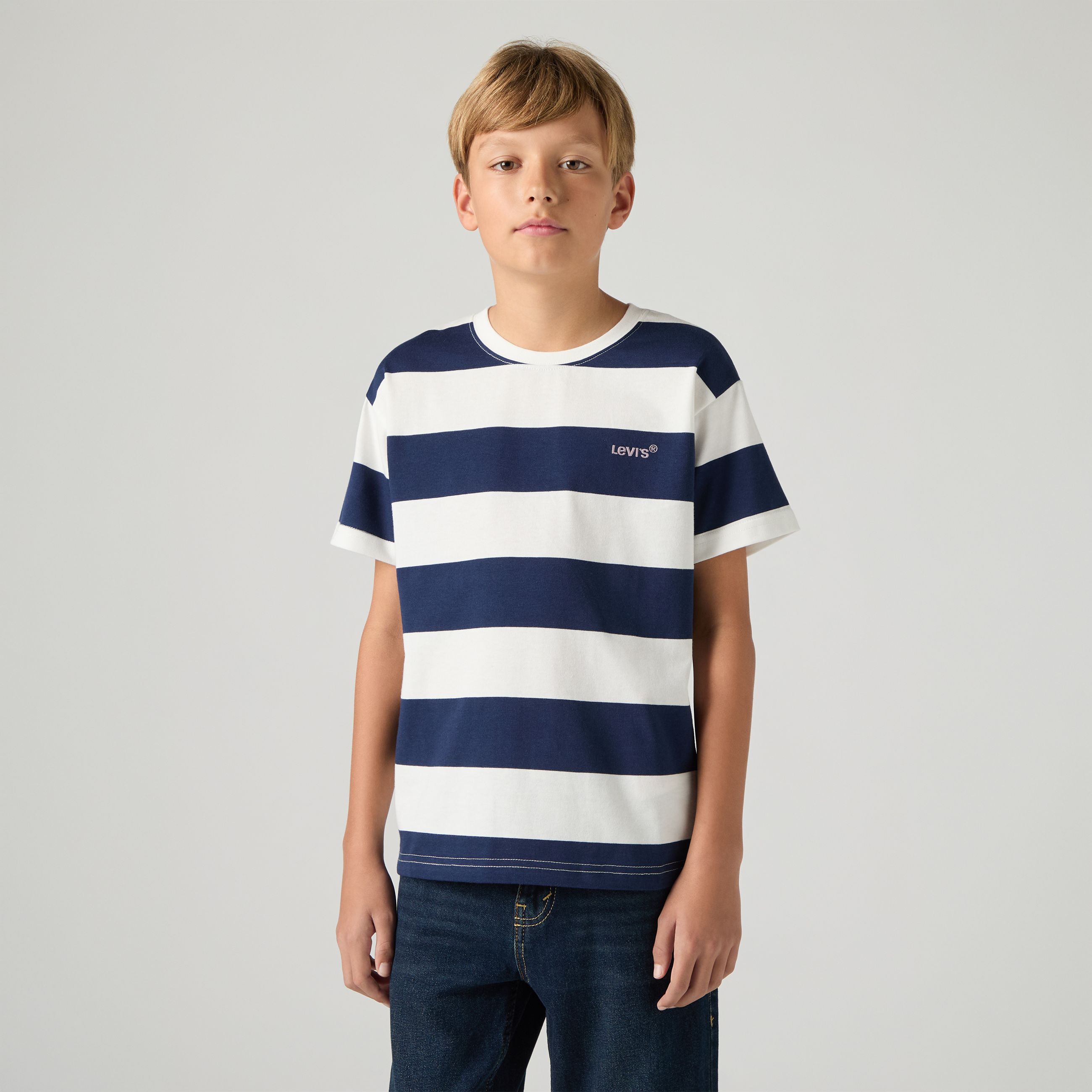 Teenager T-Shirt mit breiten Streifen 2