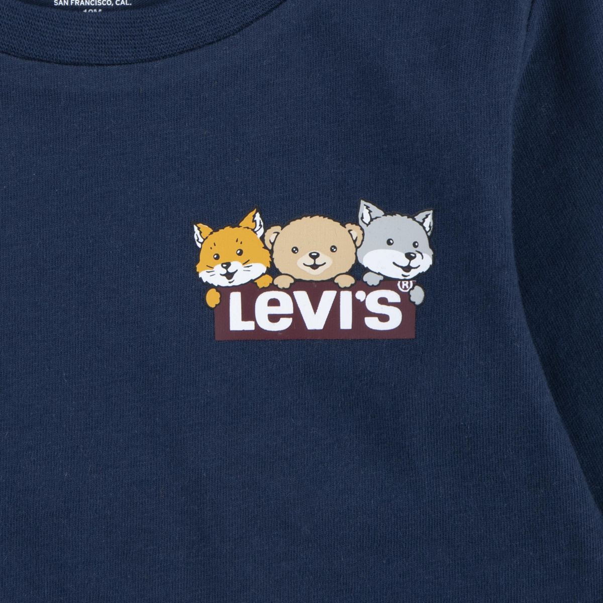 Baby Critter Hiking Icons Tee — Dress Blues - Blue