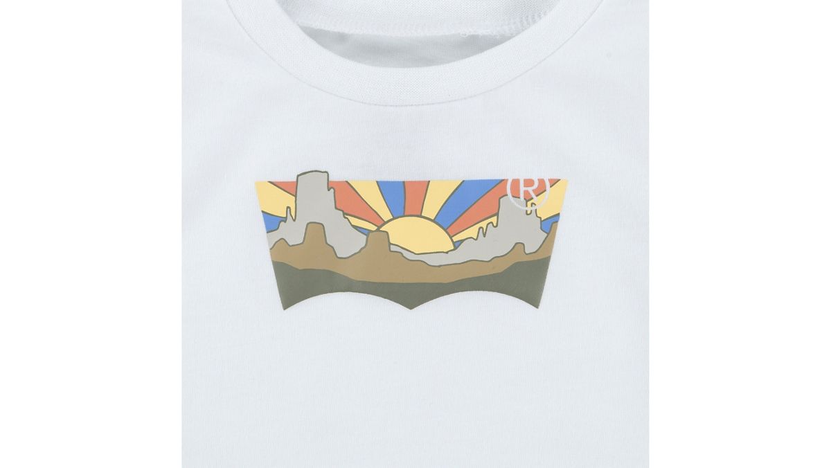 Baby Seasonal Batwing Tee — Bright White - White