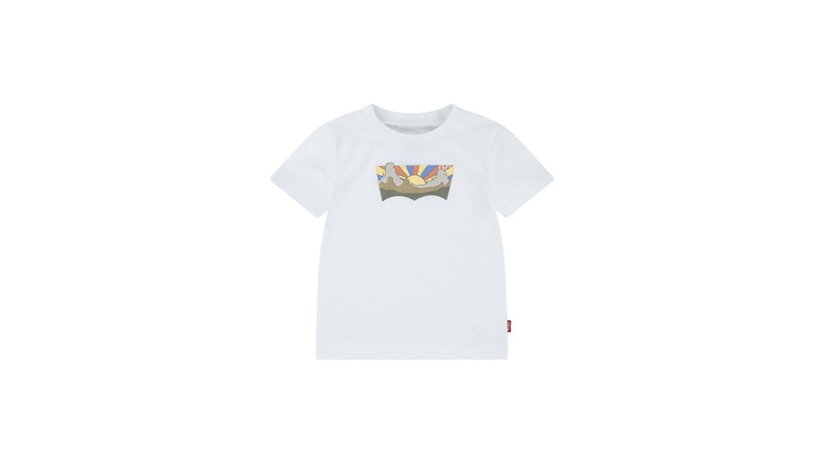 Baby Seasonal Batwing Tee — Bright White - White