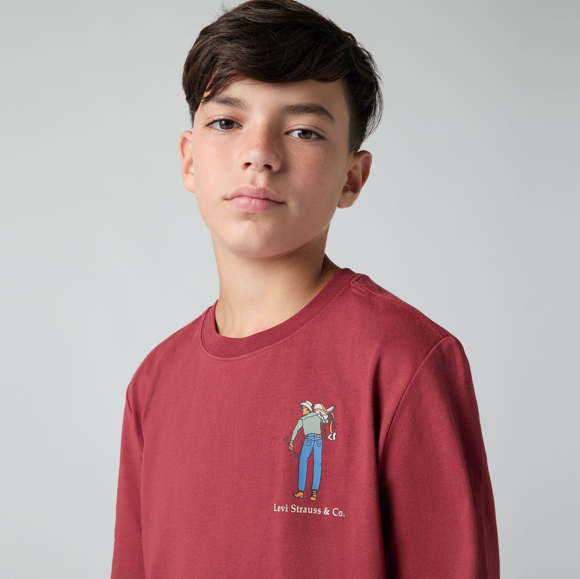 Camiseta de manga larga Saddle Man para adolescentes 3