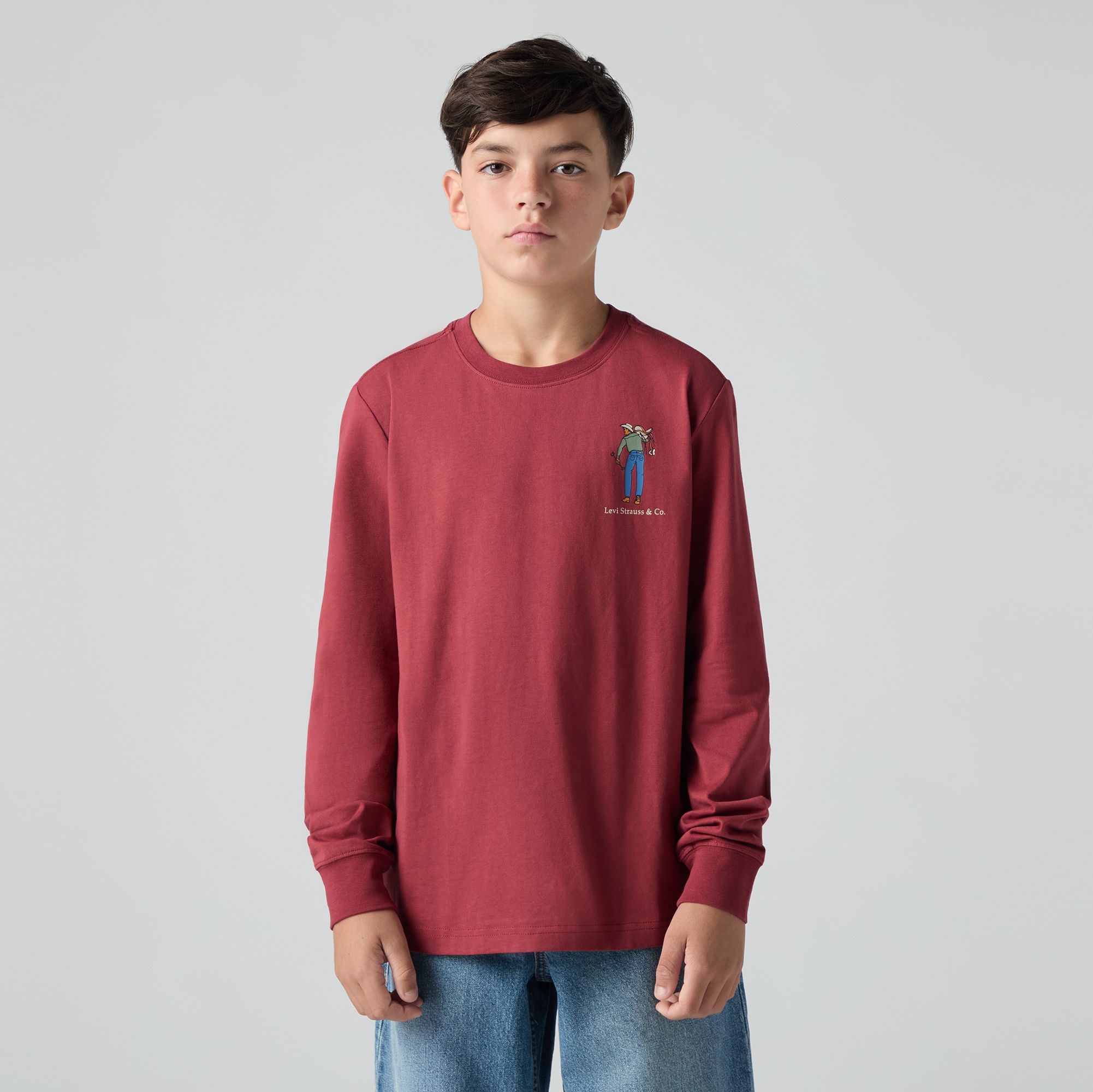 Camiseta de manga larga Saddle Man para adolescentes 1