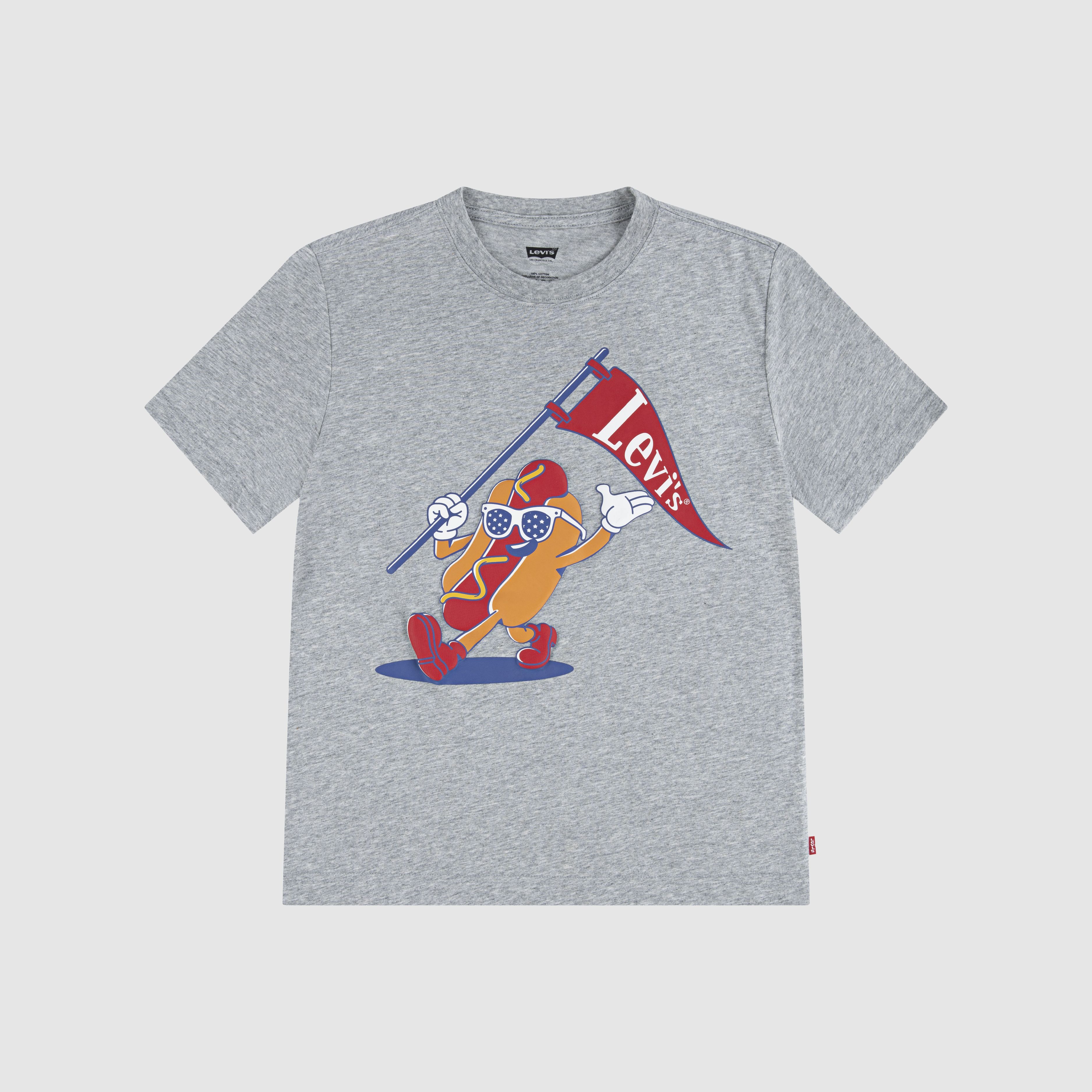 Teenager Parading Hot Dog Tee 4