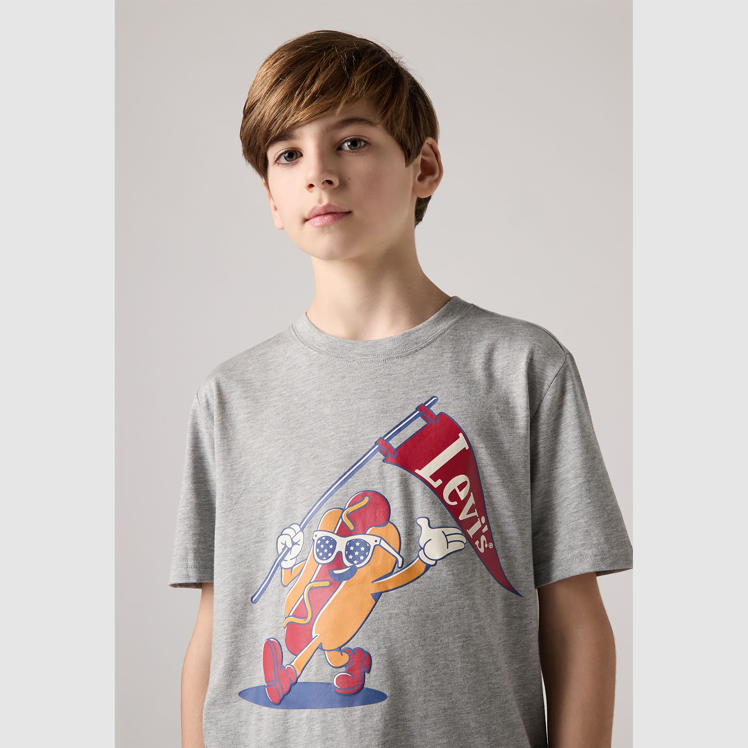 Teenager Parading Hot Dog Tee 3