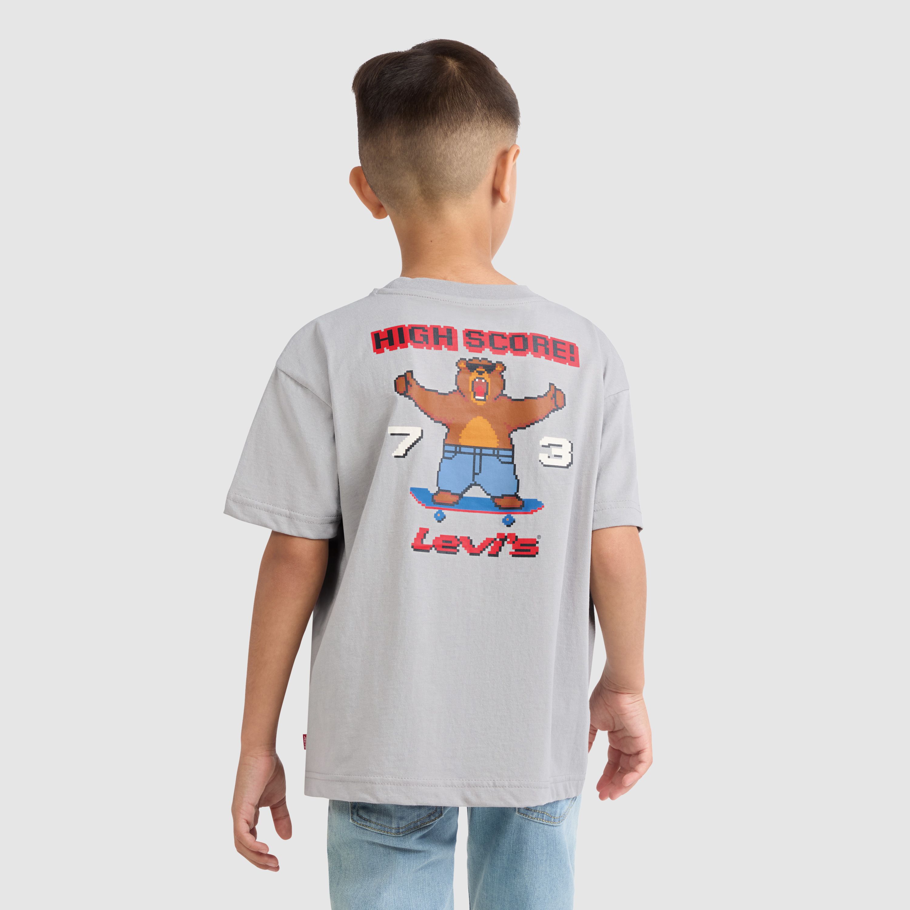 Kids Pixelated Bear Tee 3