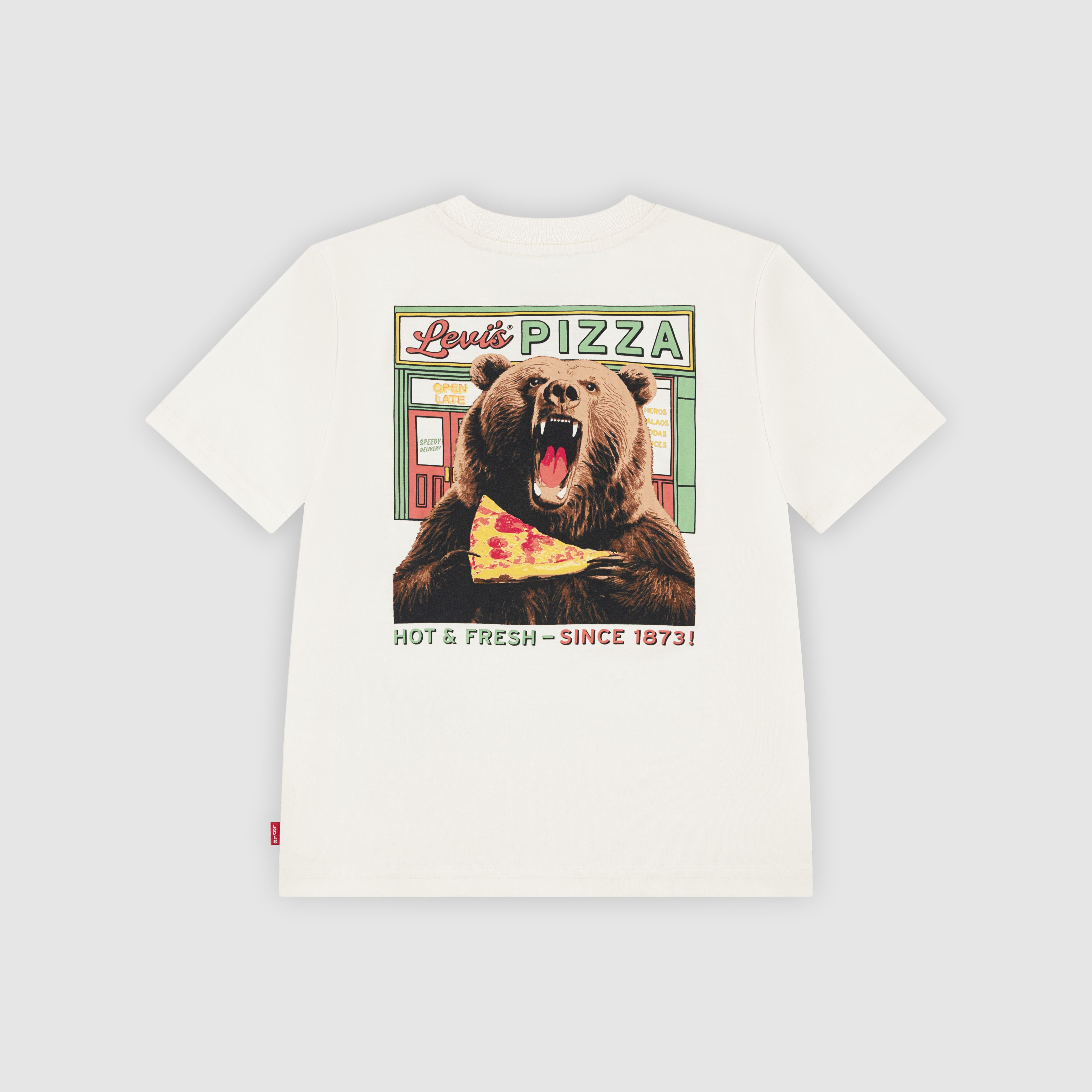 Kids Pizza Loving Bear Tee 2