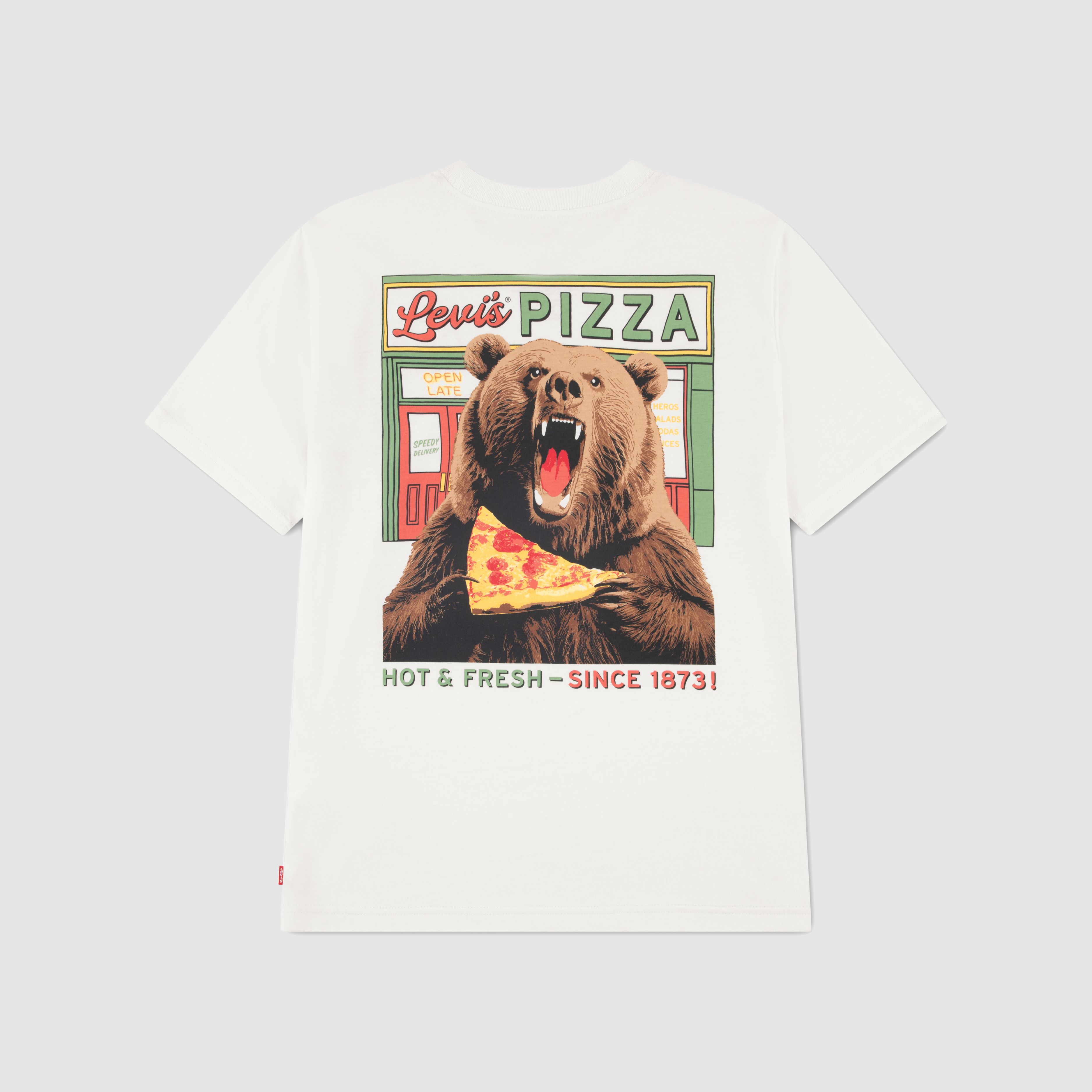 Teenager Pizza Loving Bear Tee 5