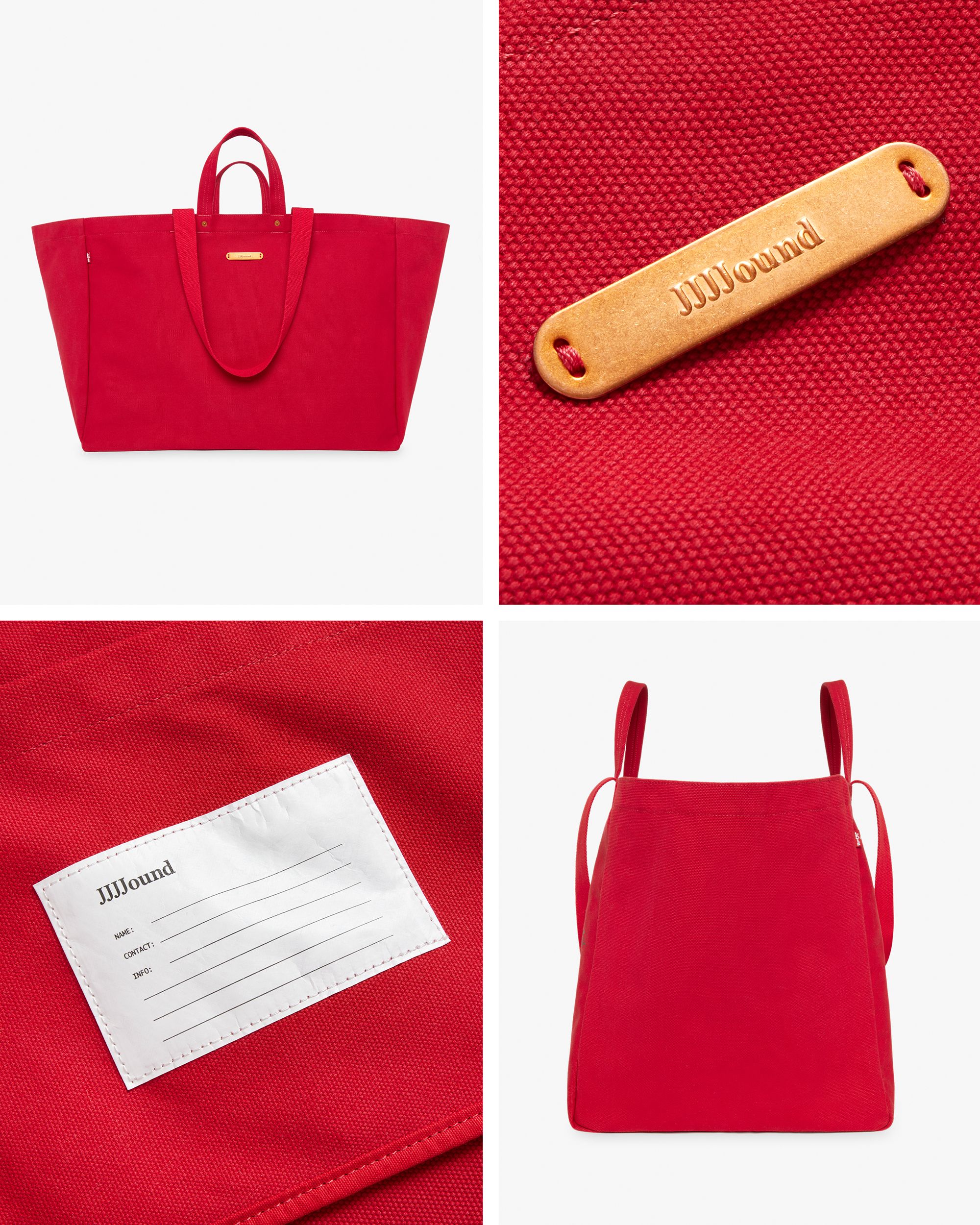 red tote bag