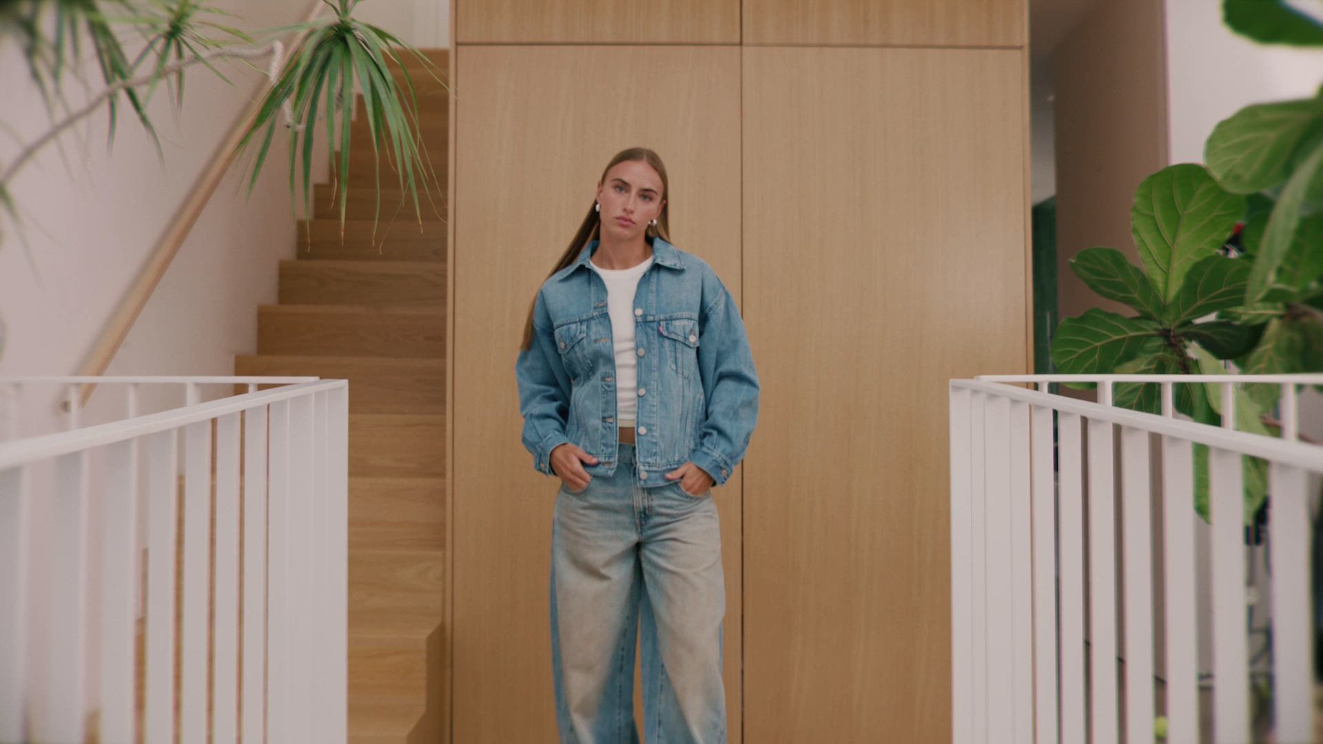Video of models in assorted light layers