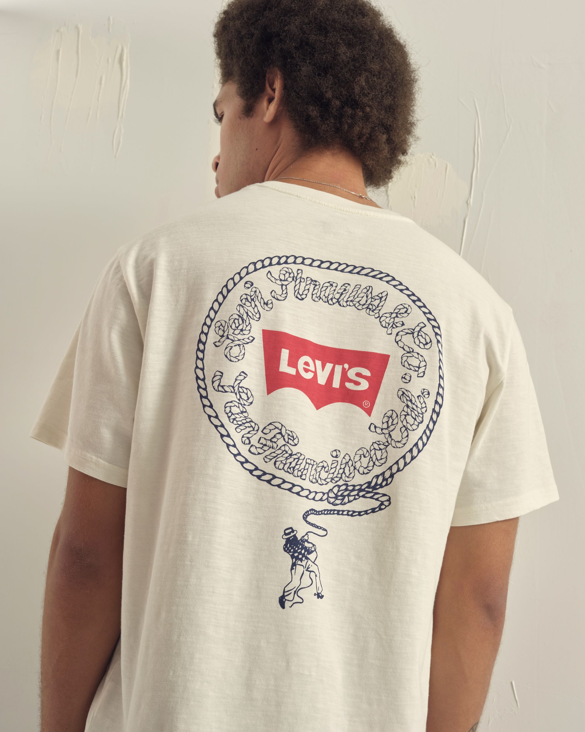 Model in 501® Loose jeans