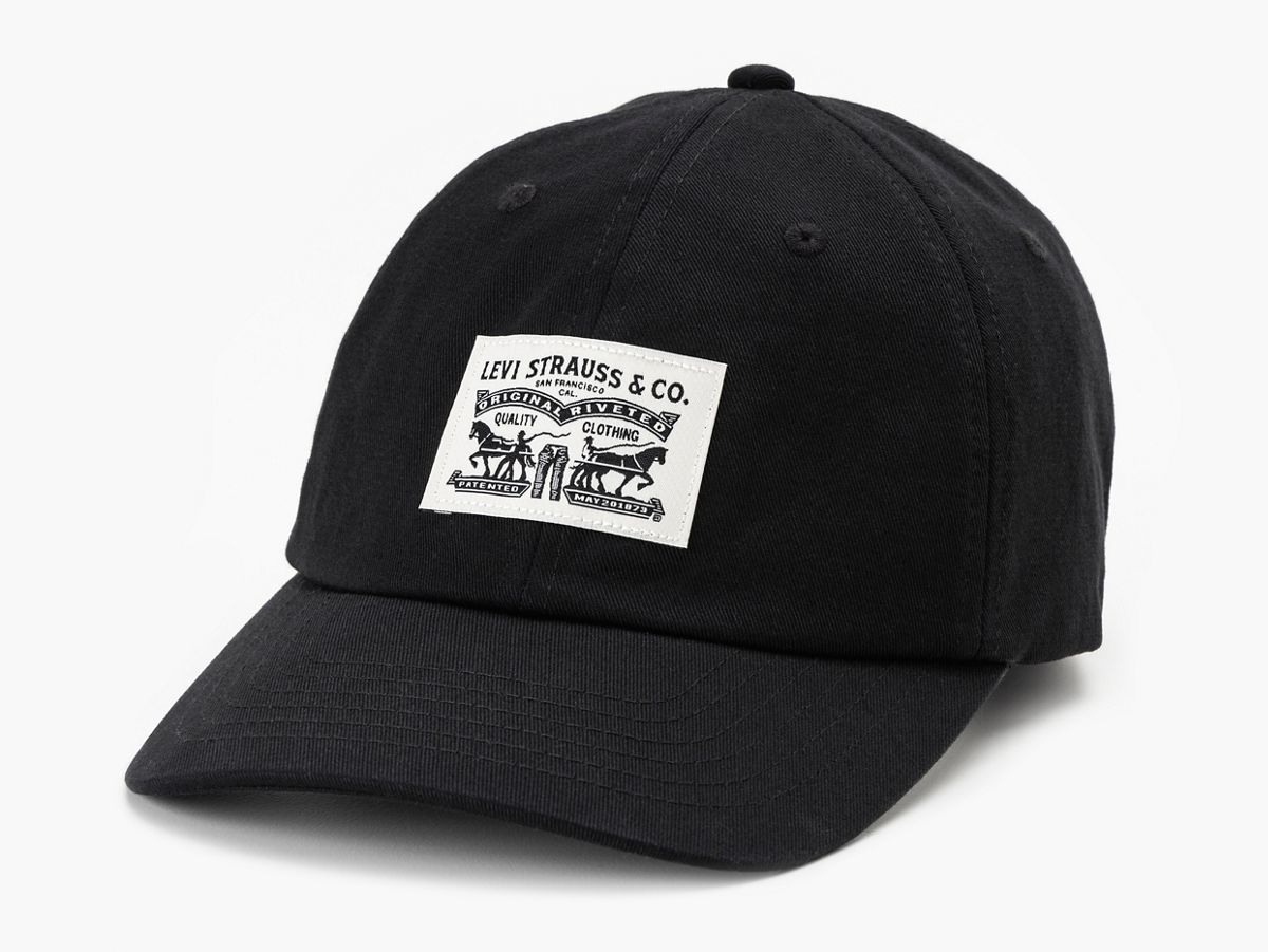 Relaxed Dad Heritage Cap — Regular Black - Black