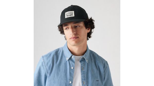 Relaxed Dad Heritage Cap — Regular Black - Black