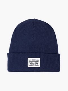 Backpatch Beanie — Navy Blue 1