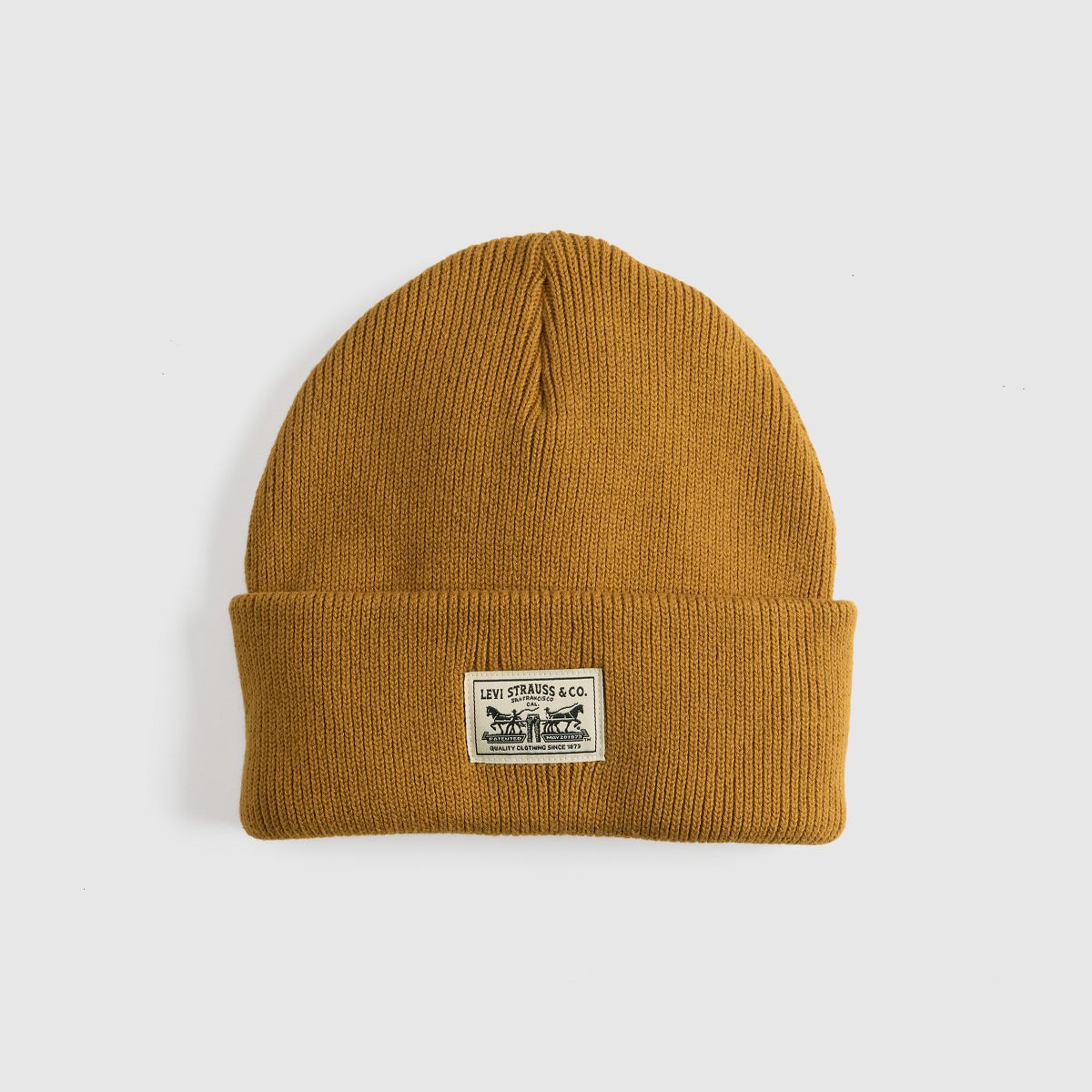Backpatch Beanie — Golden Brown - Brown