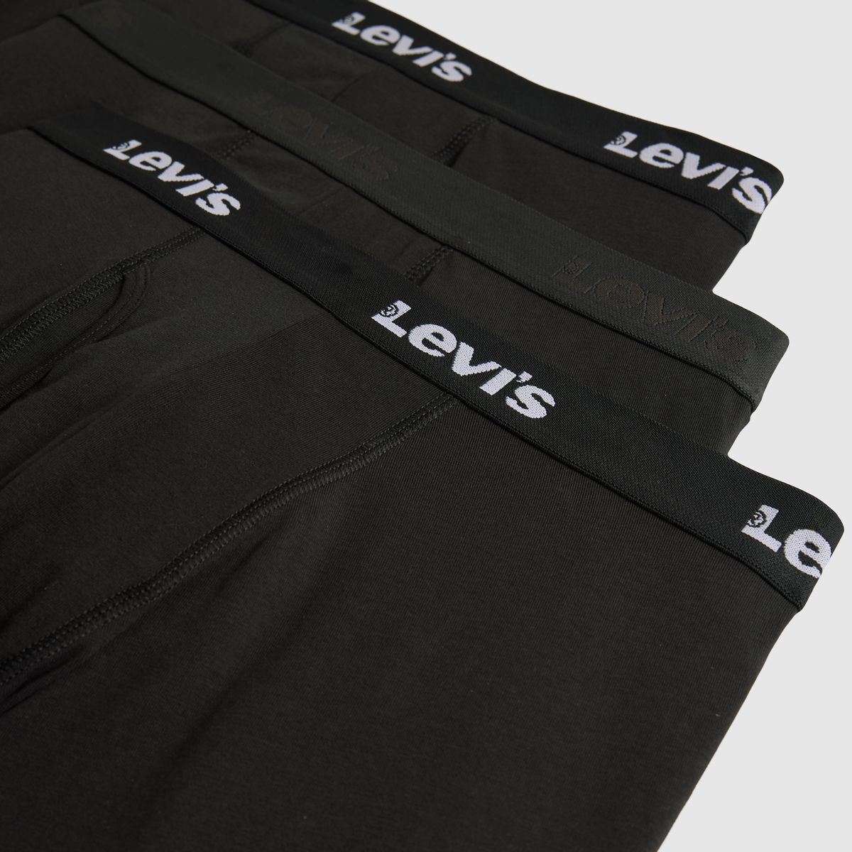 Solid Basic Boxer Briefs (3-Pack) — Black