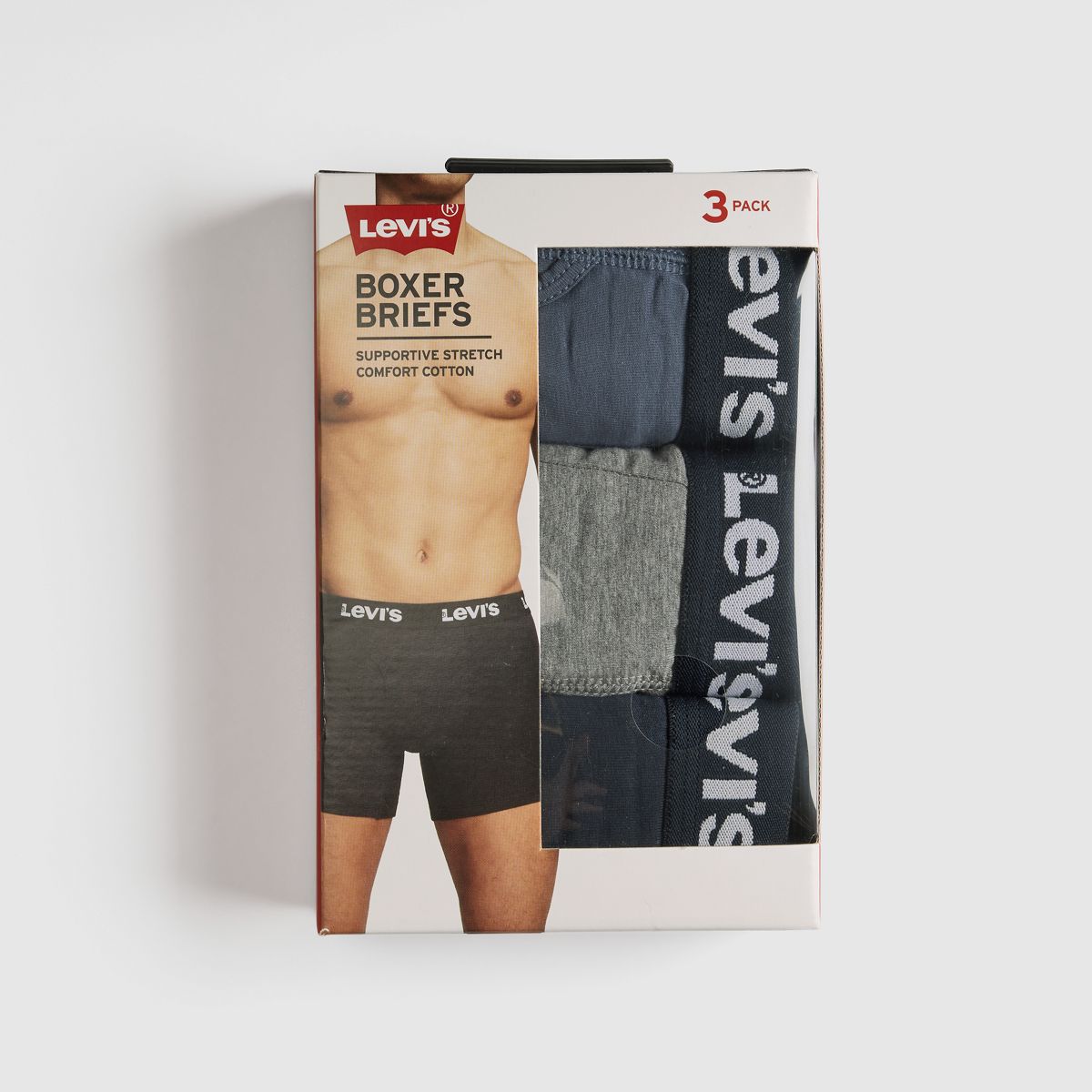 Solid Basic Boxer Briefs (3-Pack) — Black