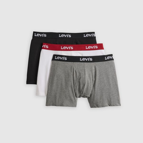 Solid Basic Boxer Briefs (3-Pack) — Black