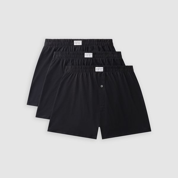 Loose Boxers (3-Pack) — Black Combo