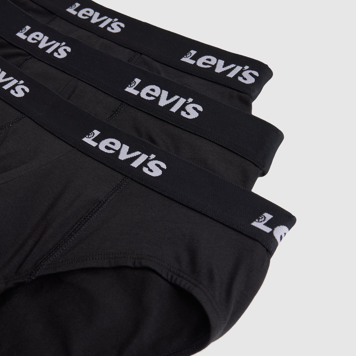 Solid Briefs (3-Pack) — Black