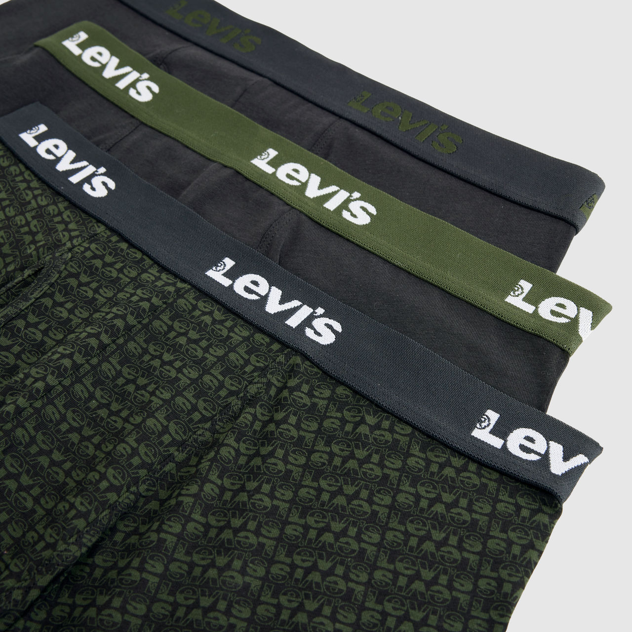 Levi's Logo Print Boxer Briefs (3-pack) In Multi