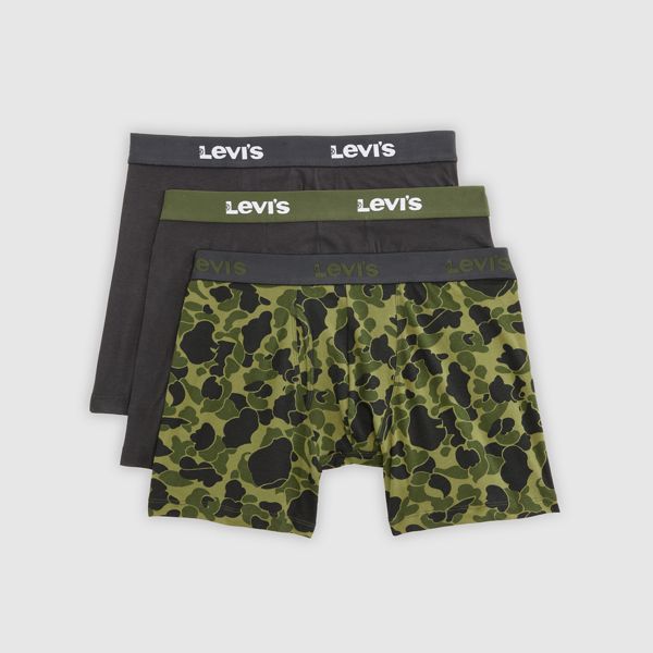 Duck Camo Print Boxer Briefs (3-Pack) — Green