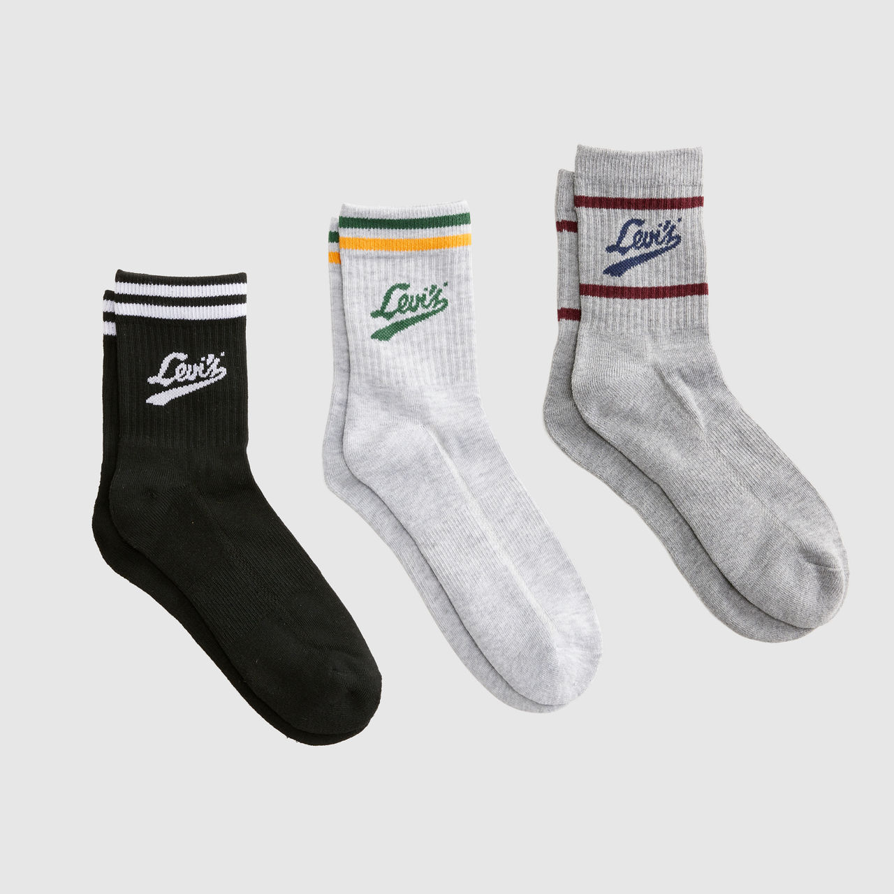 Short Cut Collegiate Logo Socks (3-Pack) 1