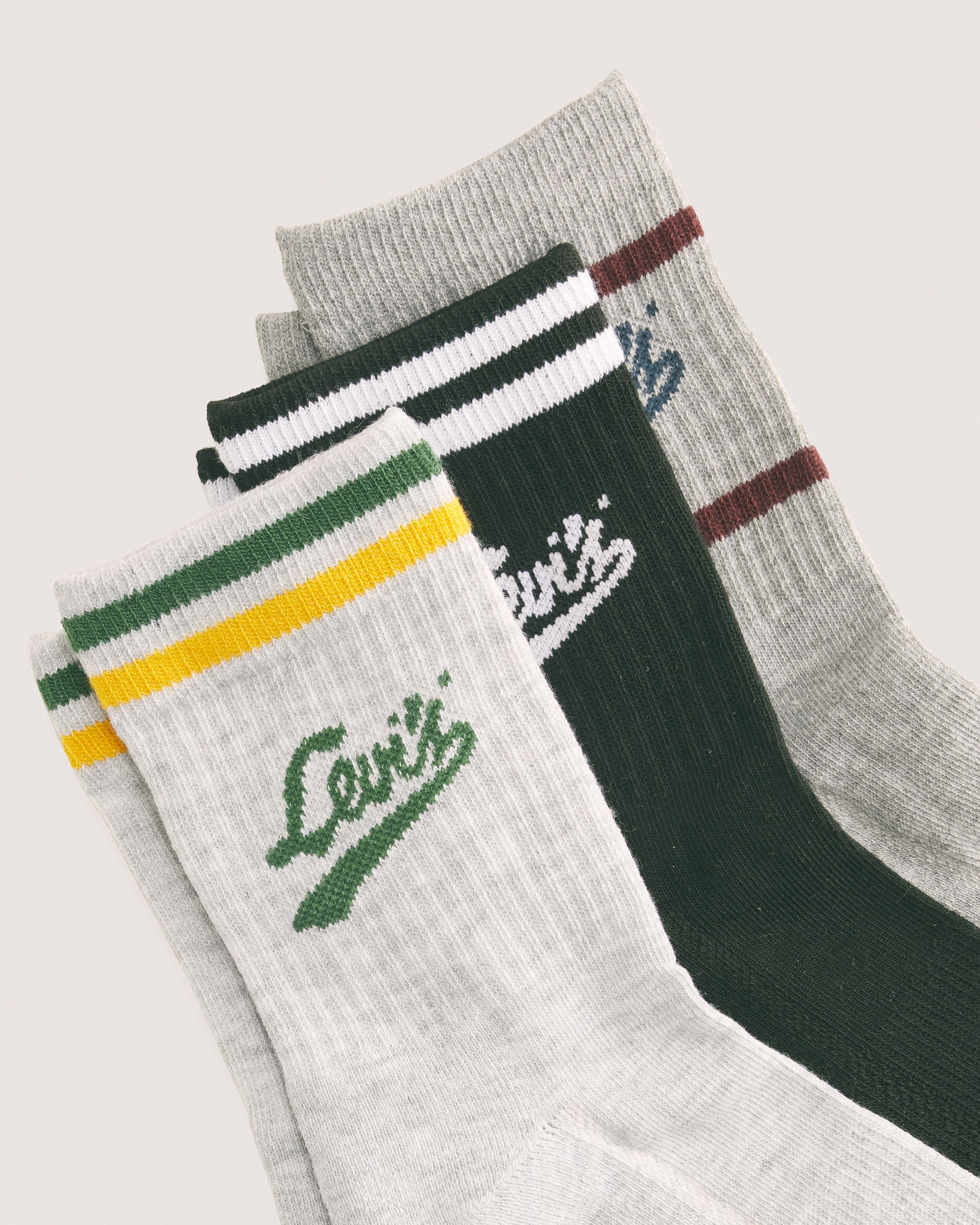 Black, blue, and green boxers.