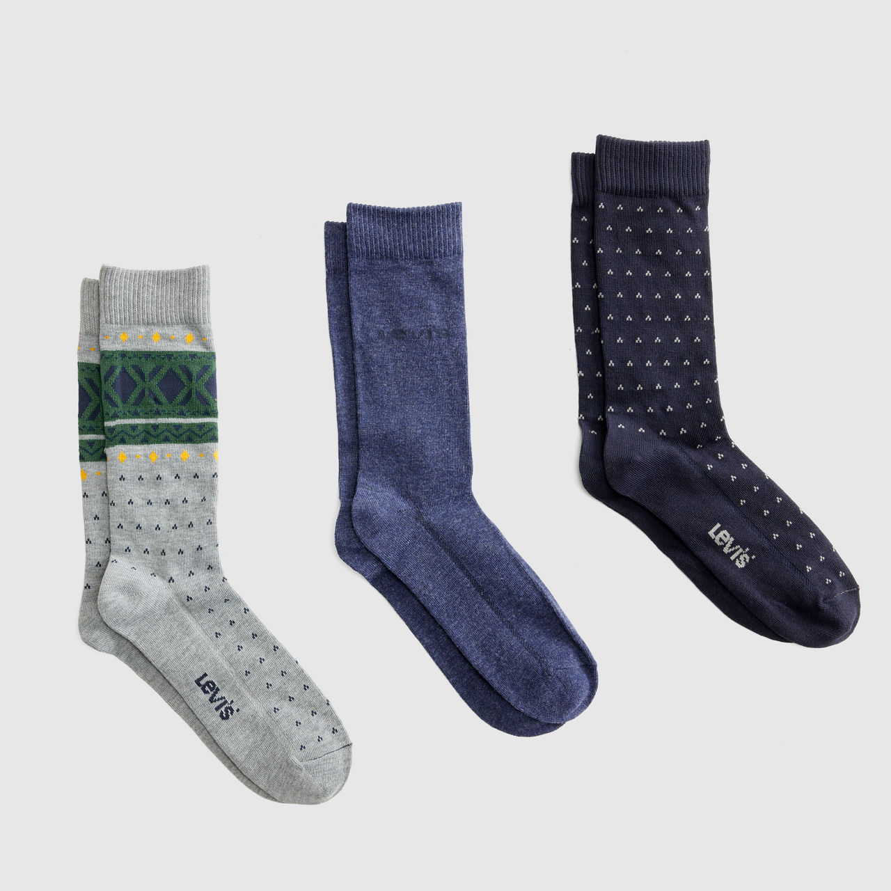 Regular Cut Fair Isle Socks (3-Pack) 1