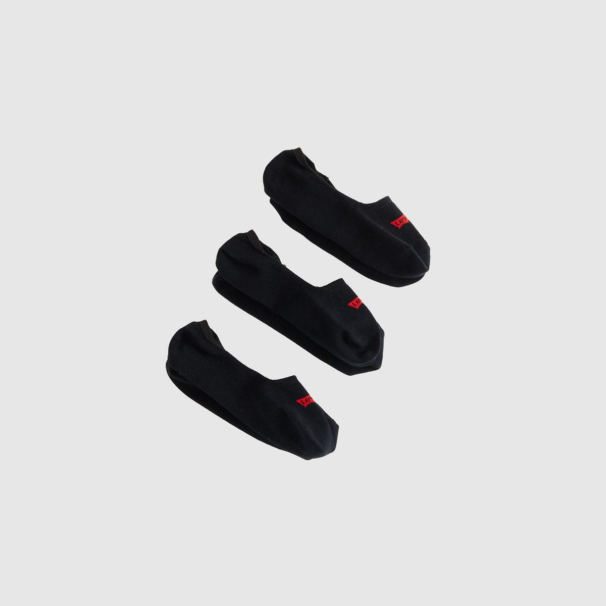 Mid Rise Footie Socks (3-Pack) — Black