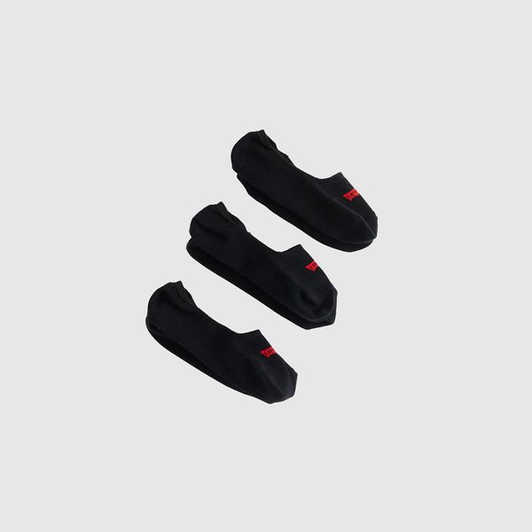 Mid Rise Footie Socks (3-Pack) — Black