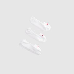 Mid Rise Footie Socks (3-Pack) — White 1