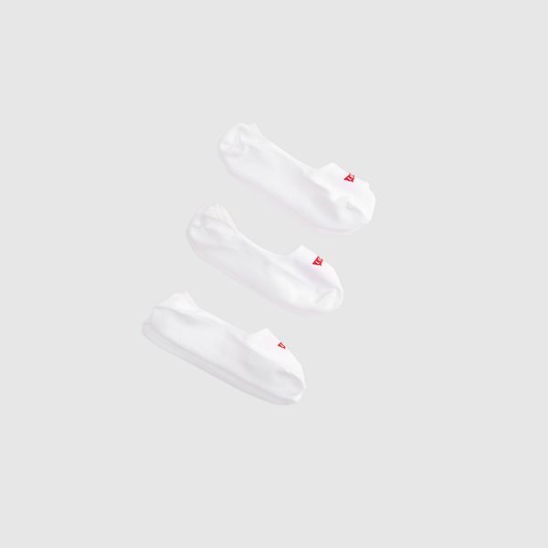 Mid Rise Footie Socks (3-Pack) — White