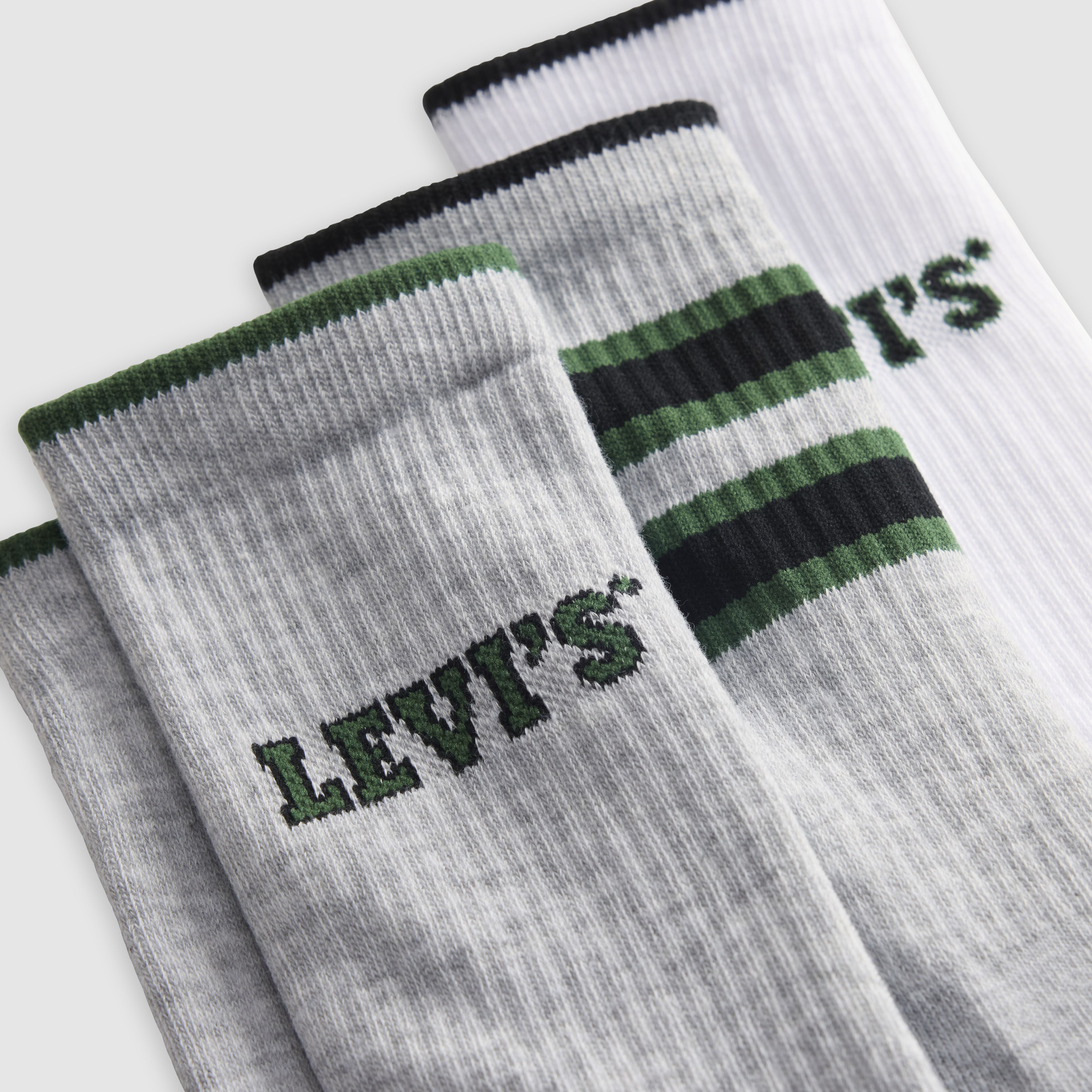 Levi's® Logo Regular Cut Socks (3 Pack) 2