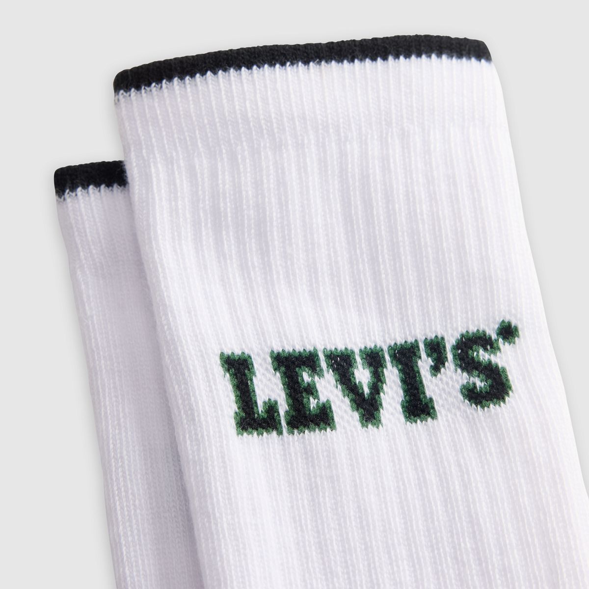 Levi's® Logo Regular Cut Socks (3 Pack) — Grey