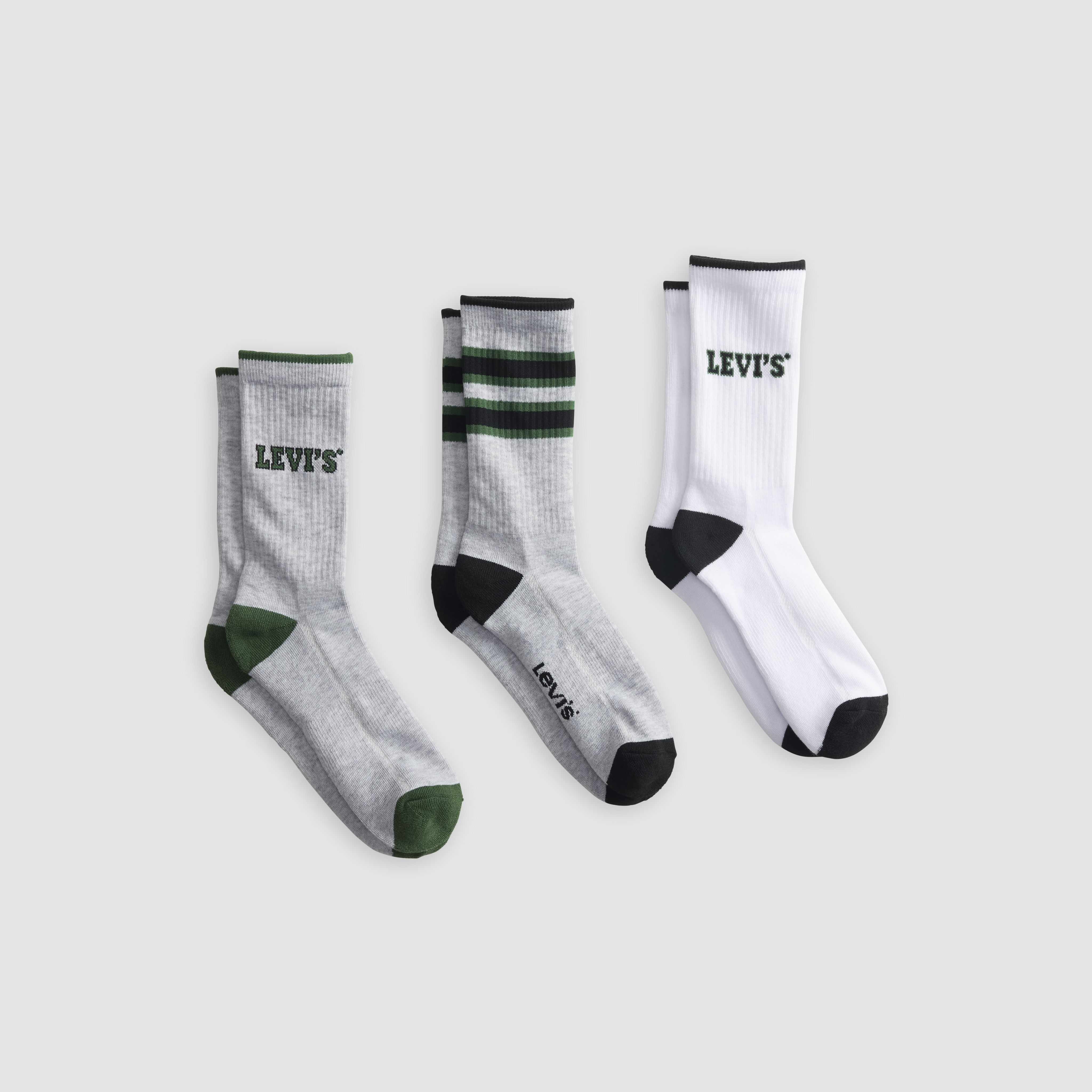 Levi's® Logo Regular Cut Socks (3 Pack) 1