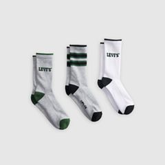 Levi's® Logo Regular Cut Socks (3 Pack) — Grey 1