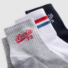 Levi's® Logo Regular Cut Socks (3 Pack) — Multi-Color 2