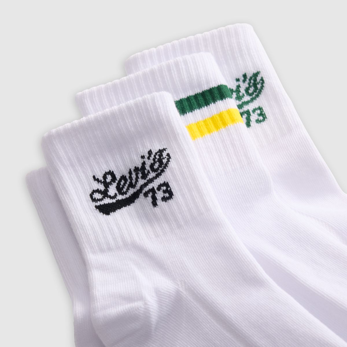 Levi's® Logo Regular Cut Socks (3 Pack) — Multi-Color