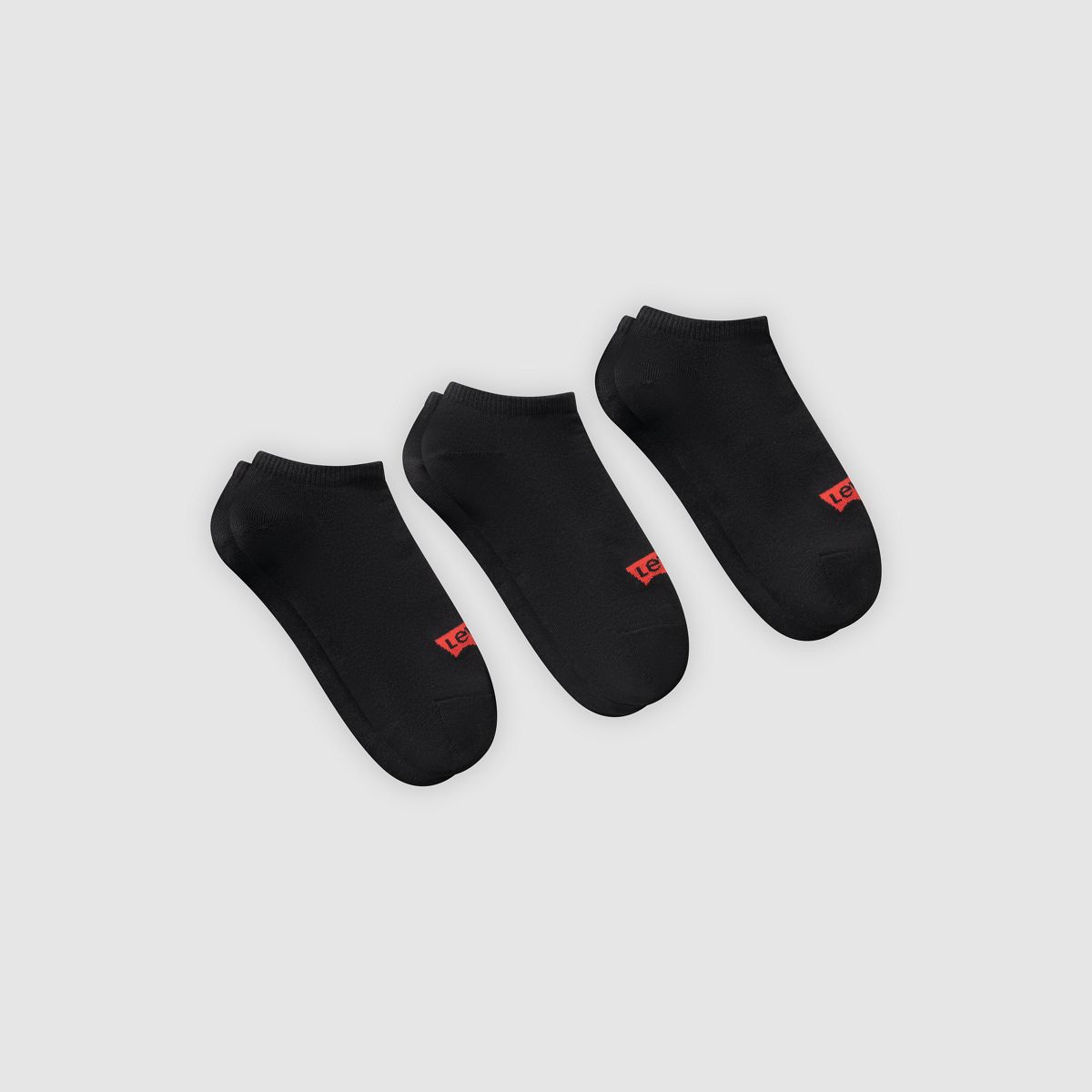 Low Cut Socks (3-pack) — Black