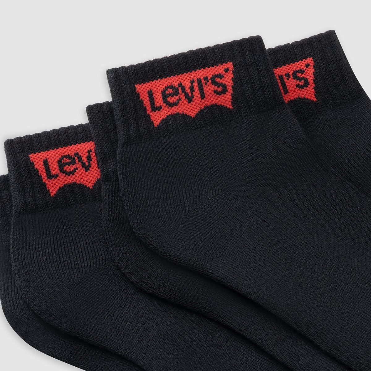 Mid Cut Socks (3-pack) — Black
